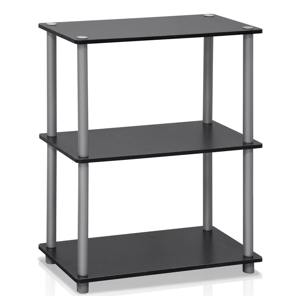 3-Tier Dark Cherry Shelf Display Rack Q3880