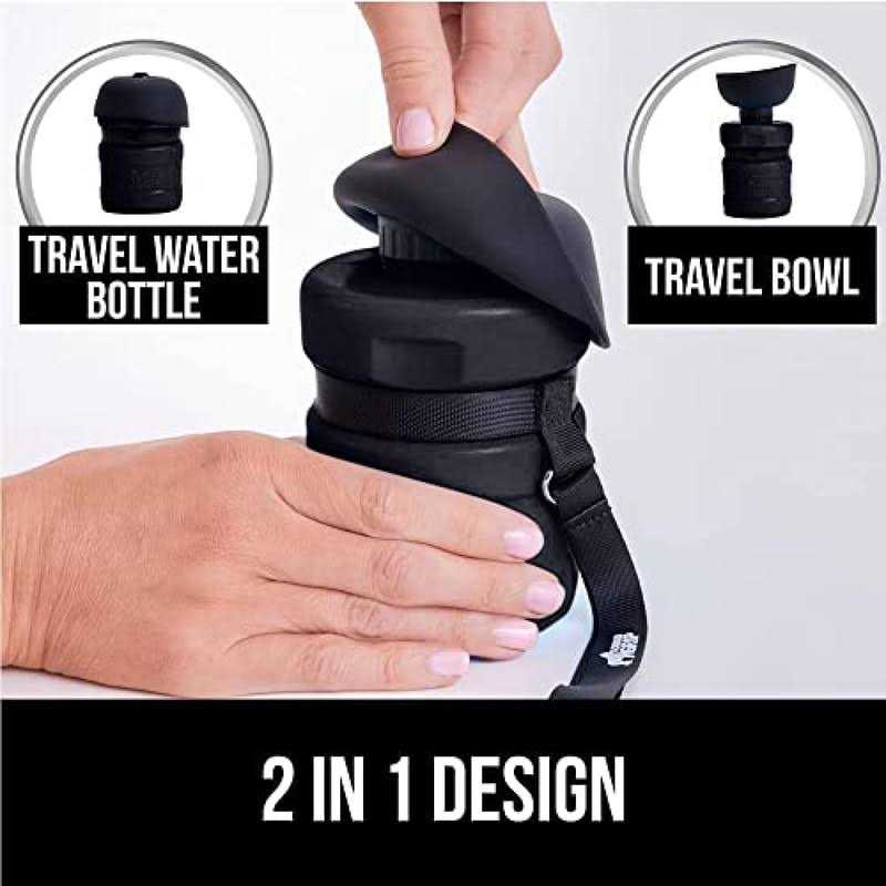 Leak Proof Portable Dog Water Bottle with Bowl Cap O2933