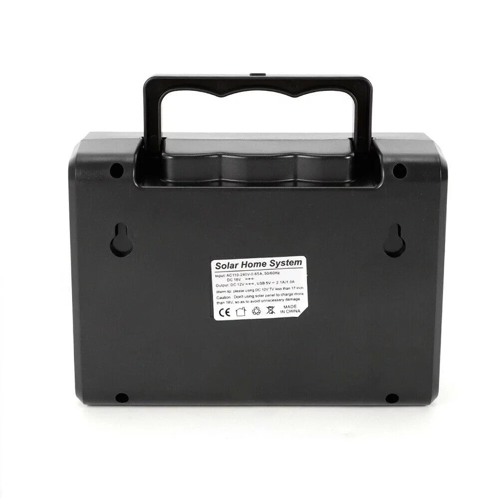 Portable Solar Generator with Solar Panel and LED Lights S39313