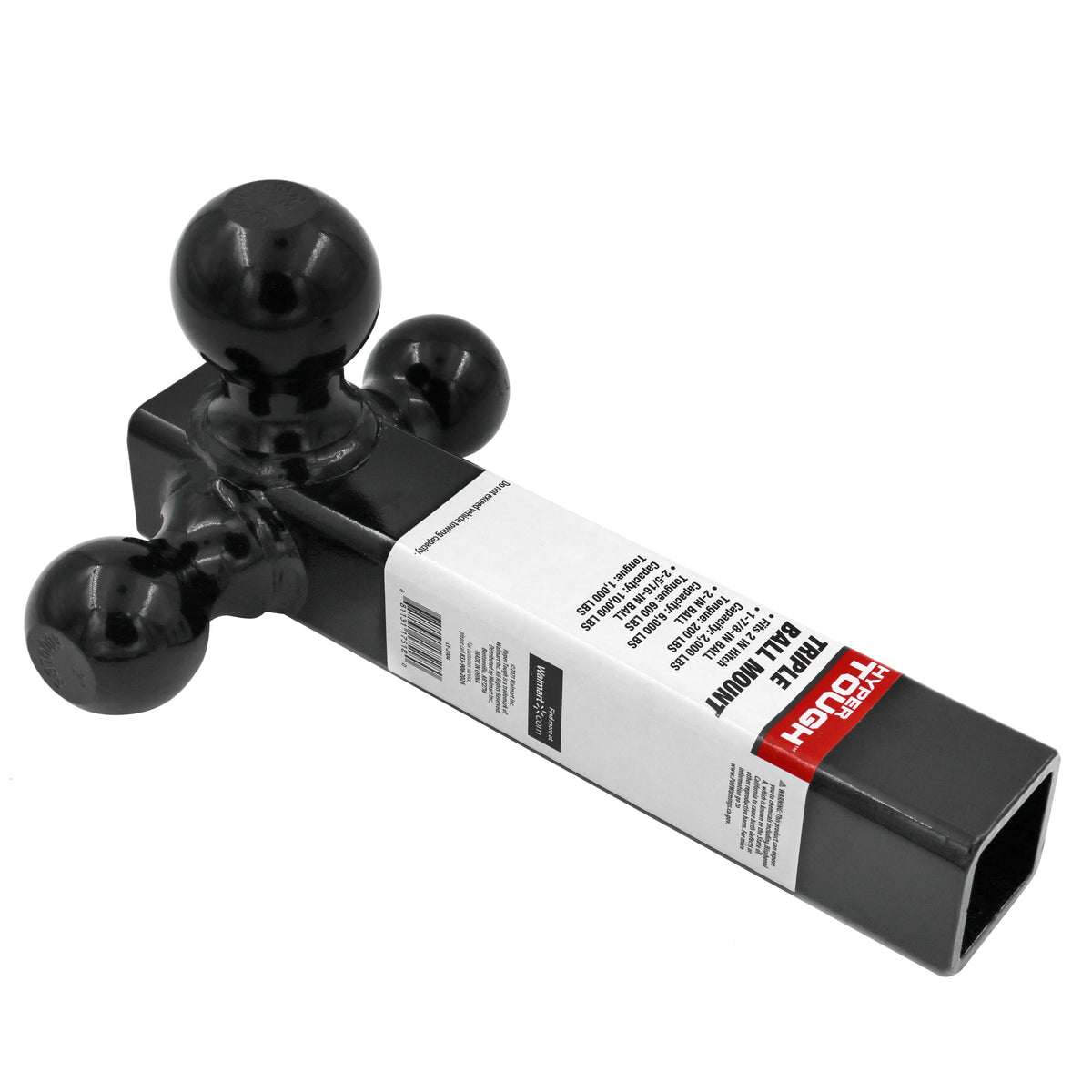 Black Steel Tri-Ball Trailer Hitch Mount H88052