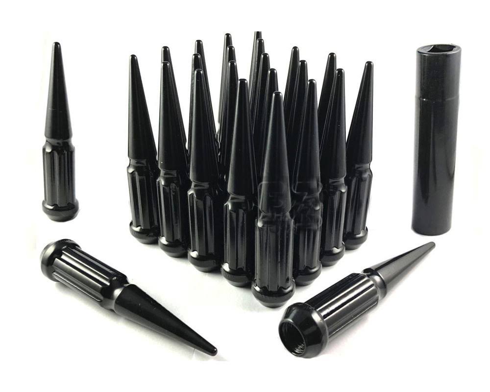 24 PC 12x1.5 Black Lug Nuts Kit N693713