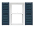 Vinyl Open Louver Shutters 1 Pair 14.5 x 72 Classic Blue B703
