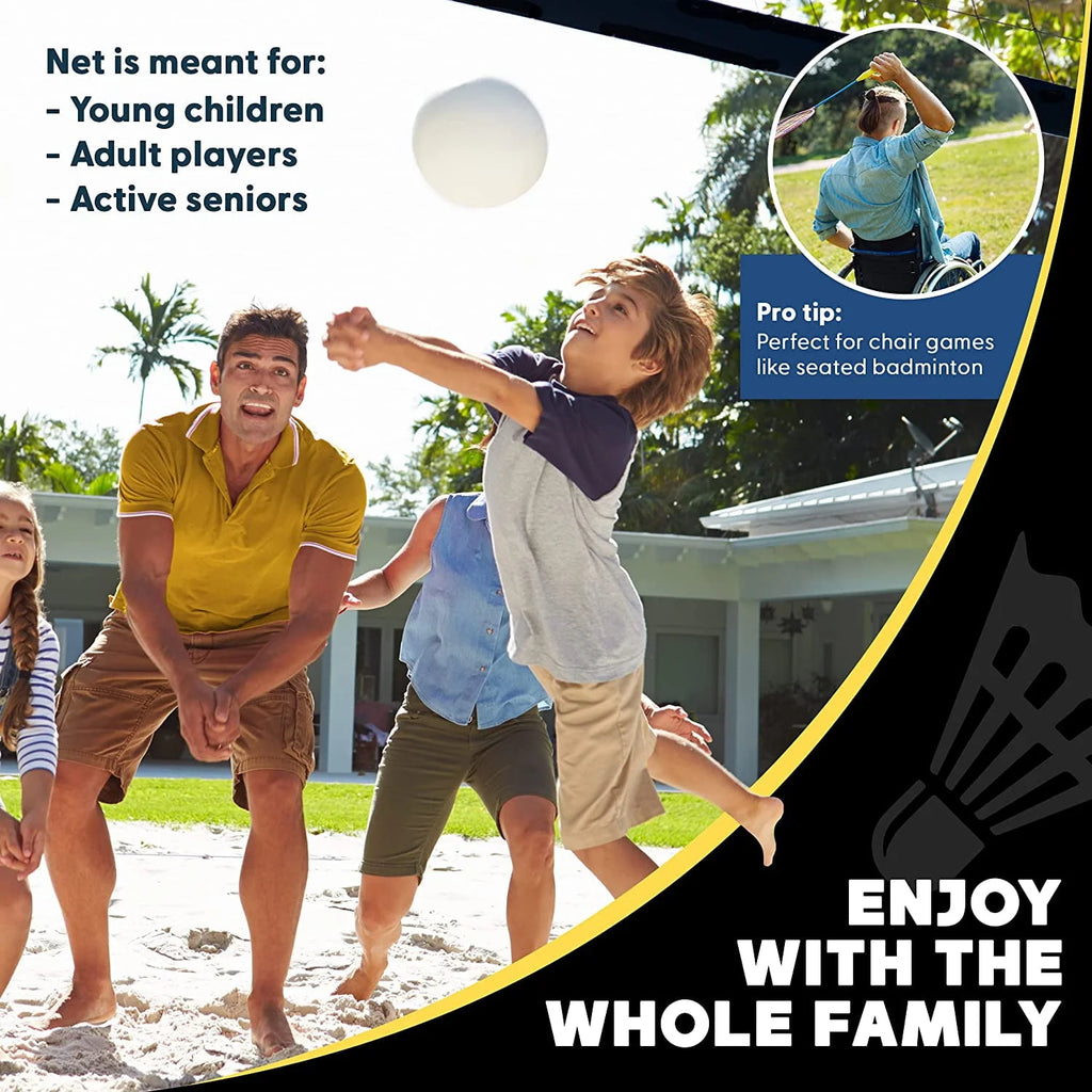 Portable Adjustable Volleyball and Badminton Net H883
