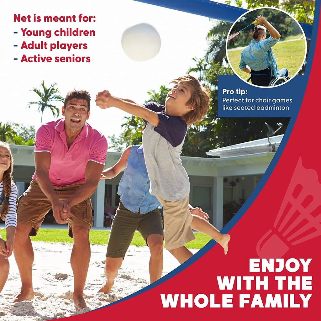 Portable Adjustable Volleyball and Badminton Net H883