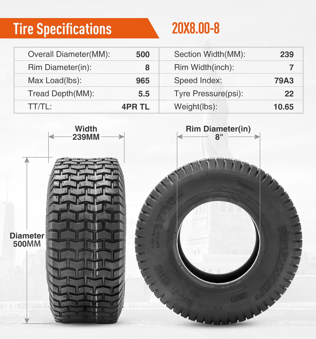 20x8.00-8 Turf Tire C533663