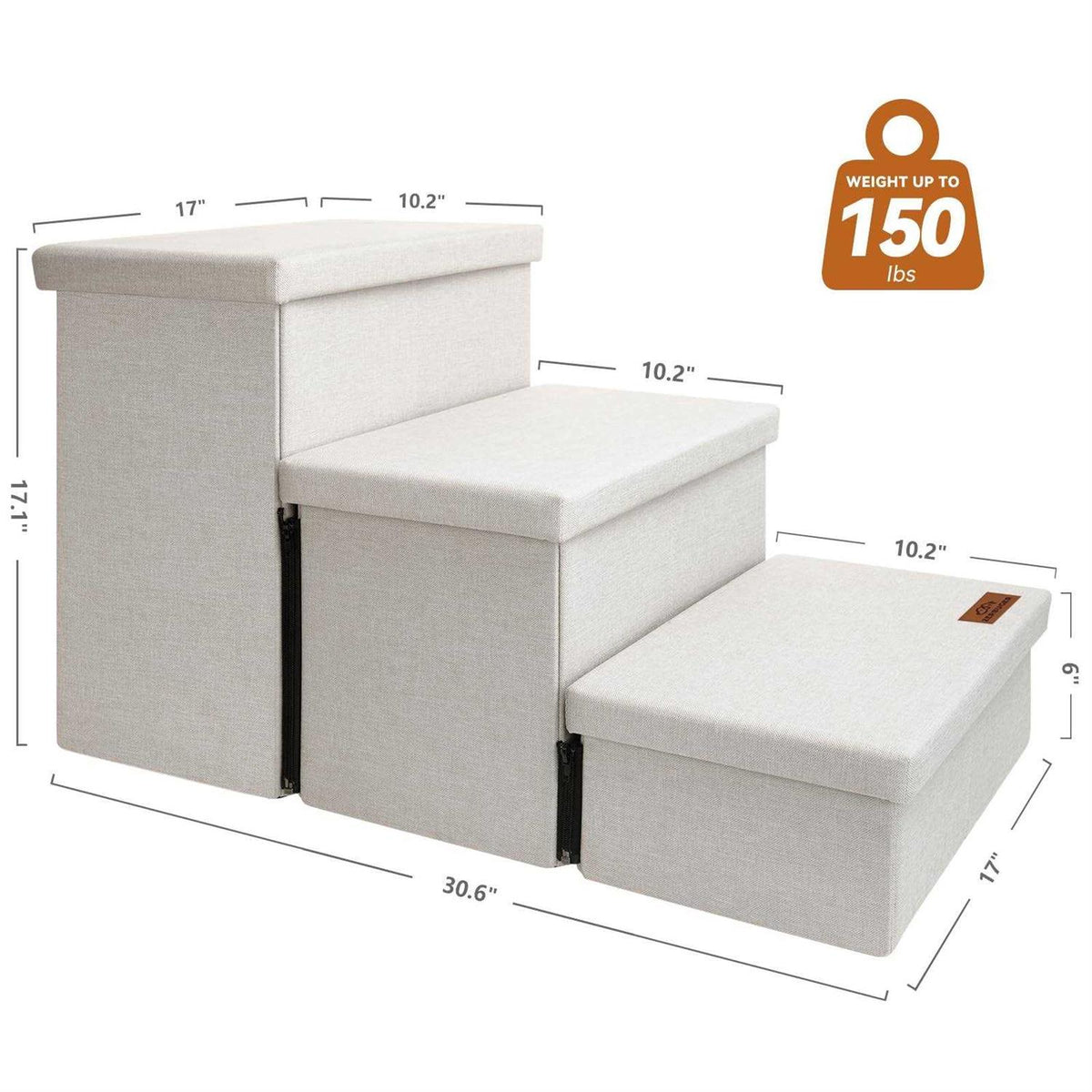 Foldable Dog Stairs with Storage Z20515