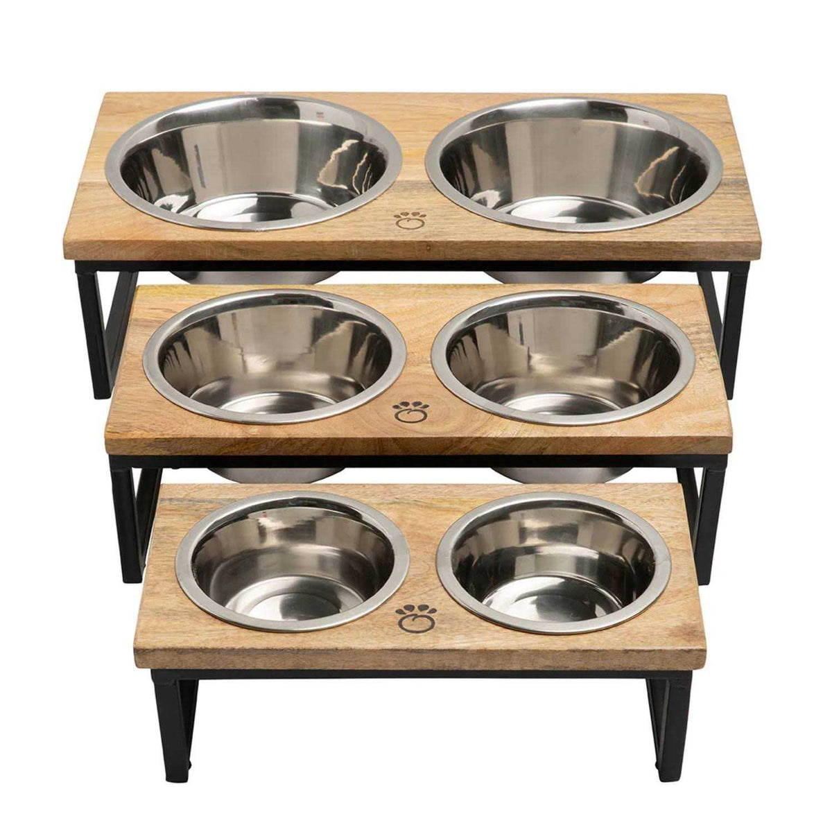 Elevated Wood & Metal Feeder Q877