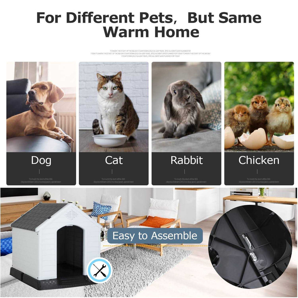 Large Insulated Plastic Dog House G752