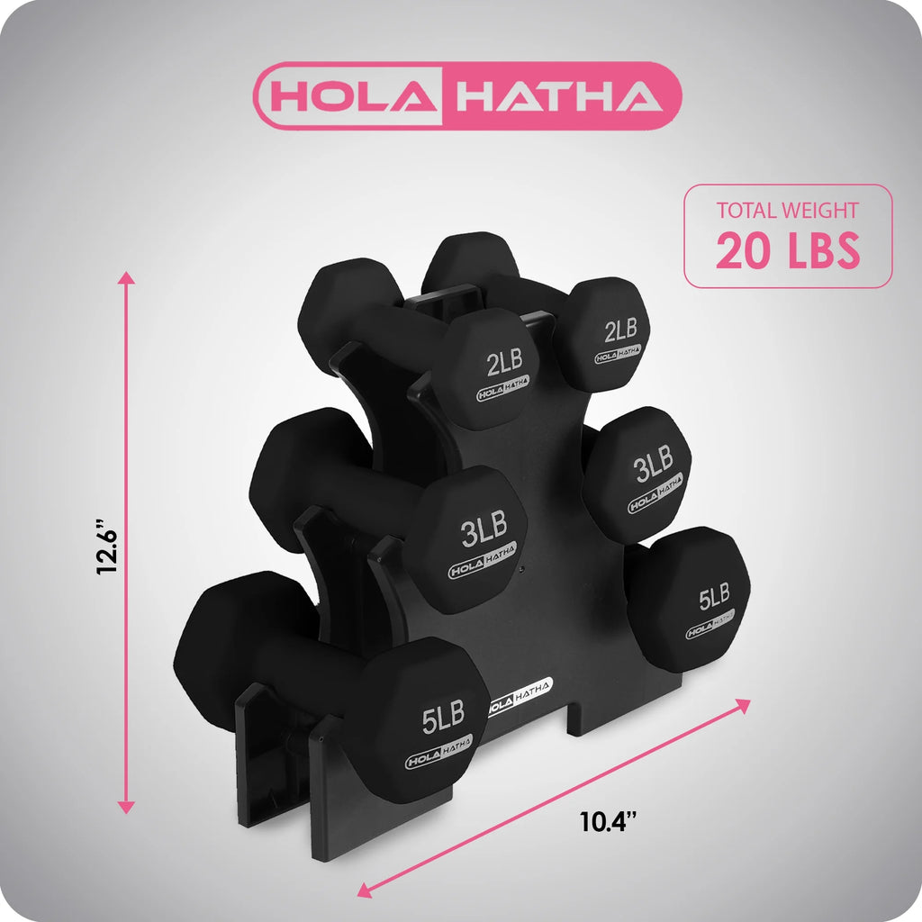 Neoprene Dumbbell Set with Rack K71505