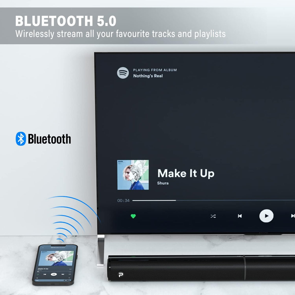 Sound Bars for TV with Subwoofer J150