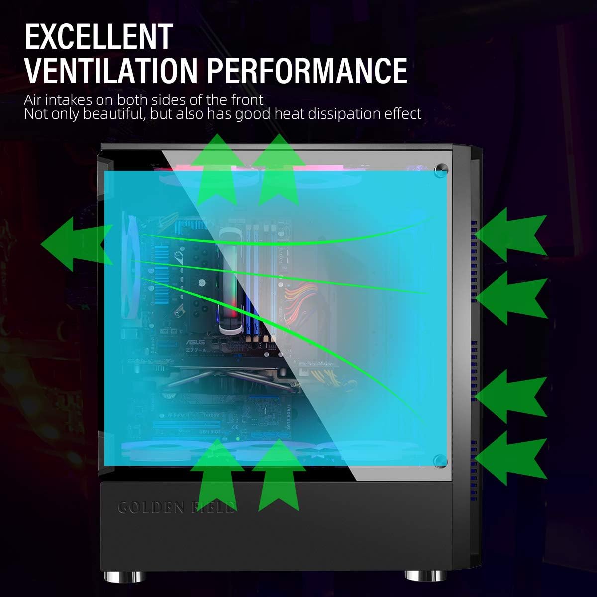 ATX Gaming PC Case with Side Window D77765