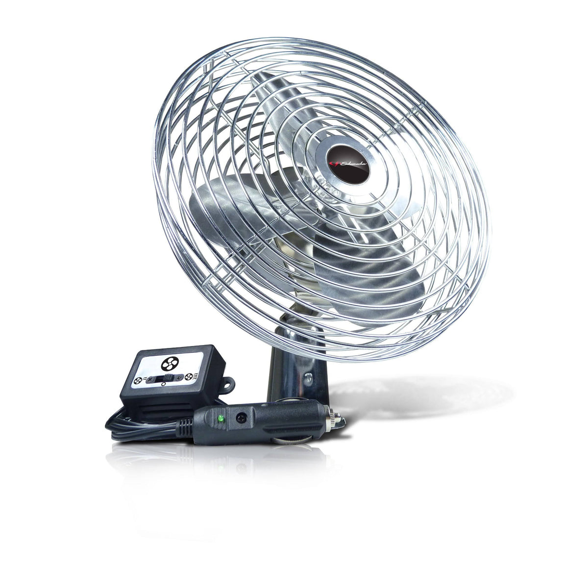 12V Chrome Fan E753
