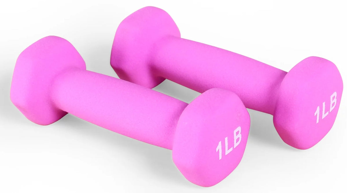 1 lbs Pair Vinyl Coated Dumbbells Z7755