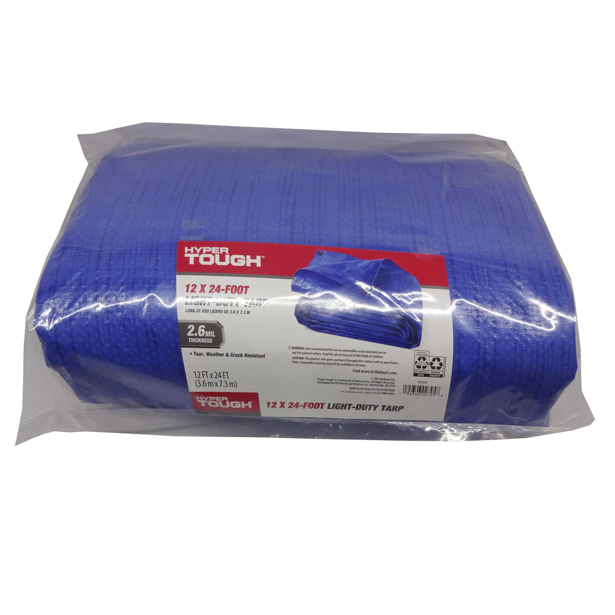 Weather Resistant 12 x 24' Polyethylene Tarp D606692