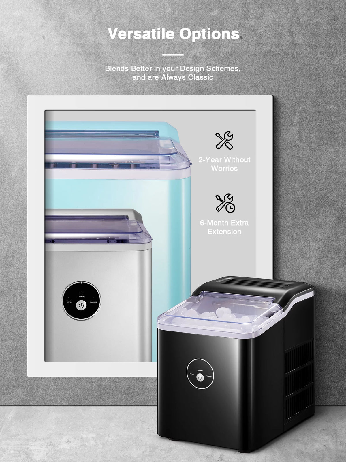 Countertop Ice Maker 9 Bullet Ice Black V291