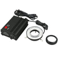 80-LED Microscope Ring Light Black Metal Body Adapter R286421
