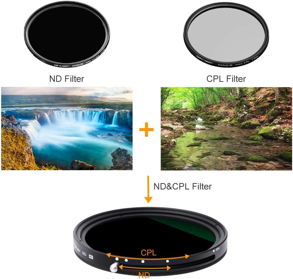 52mm Variable ND and CPL Filter 2 in 1 V456150