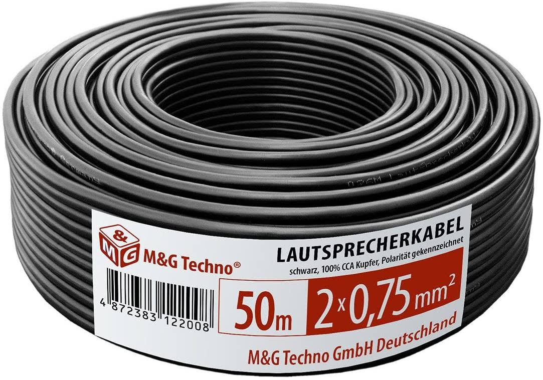 Speaker Cable 50 M Black J45420