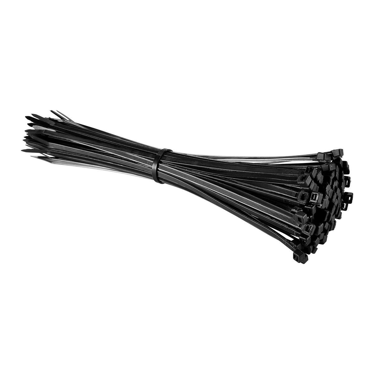 UV-Resistant Black Cable Ties 100-Pack U806