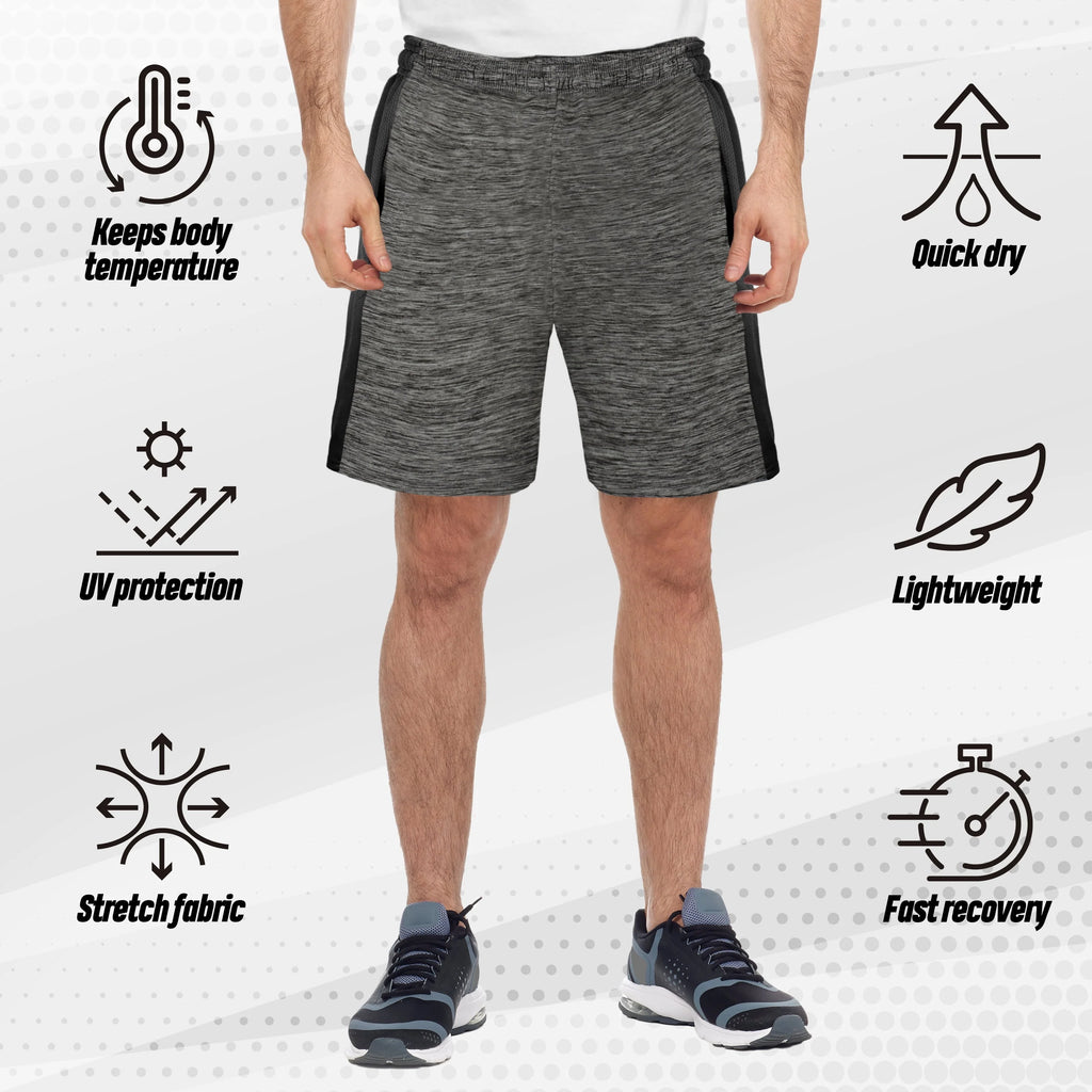 Men's Dry-Fit Athletic Shorts with Two Side Pockets V4895