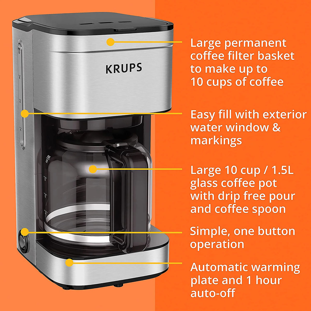 10-Cup Stainless Steel Drip Coffee Maker R108989