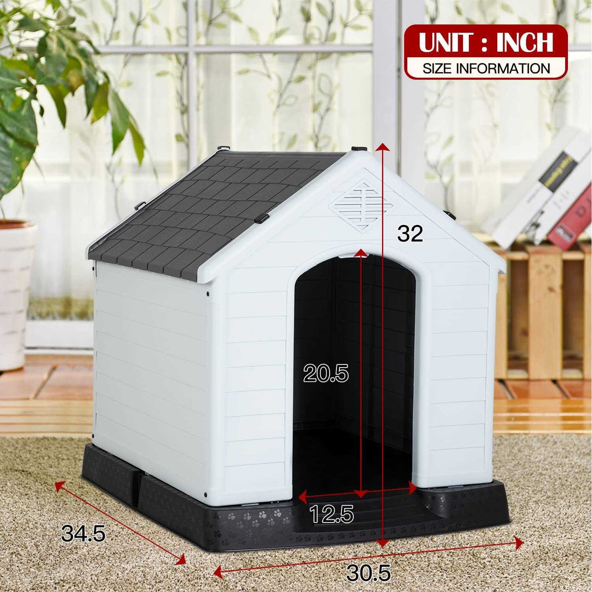 Large Insulated Plastic Dog House G752