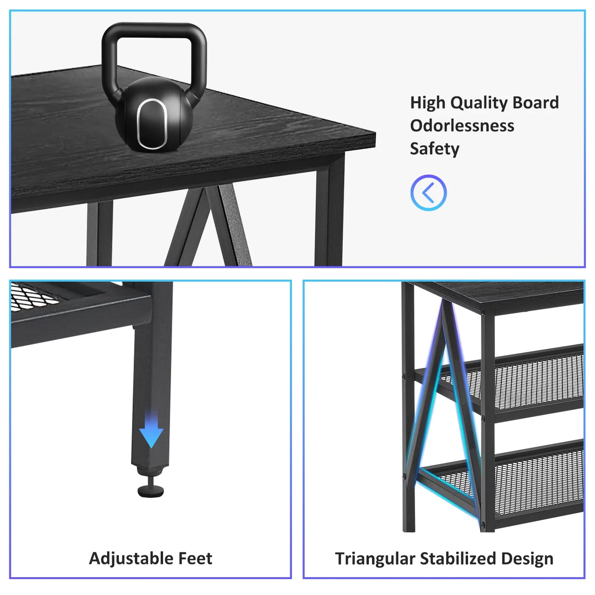 Black 55 inch TV Stand L27049