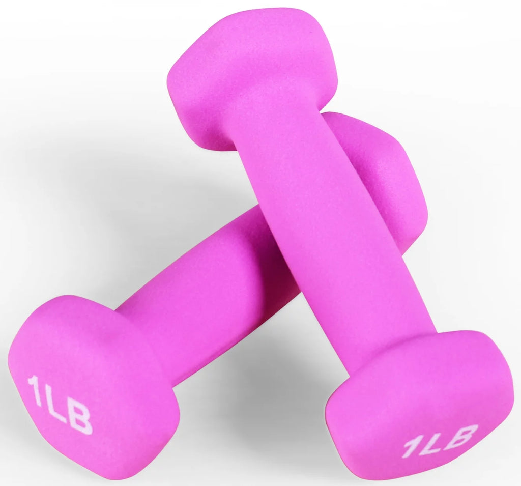 1 lbs Pair Vinyl Coated Dumbbells Z7755