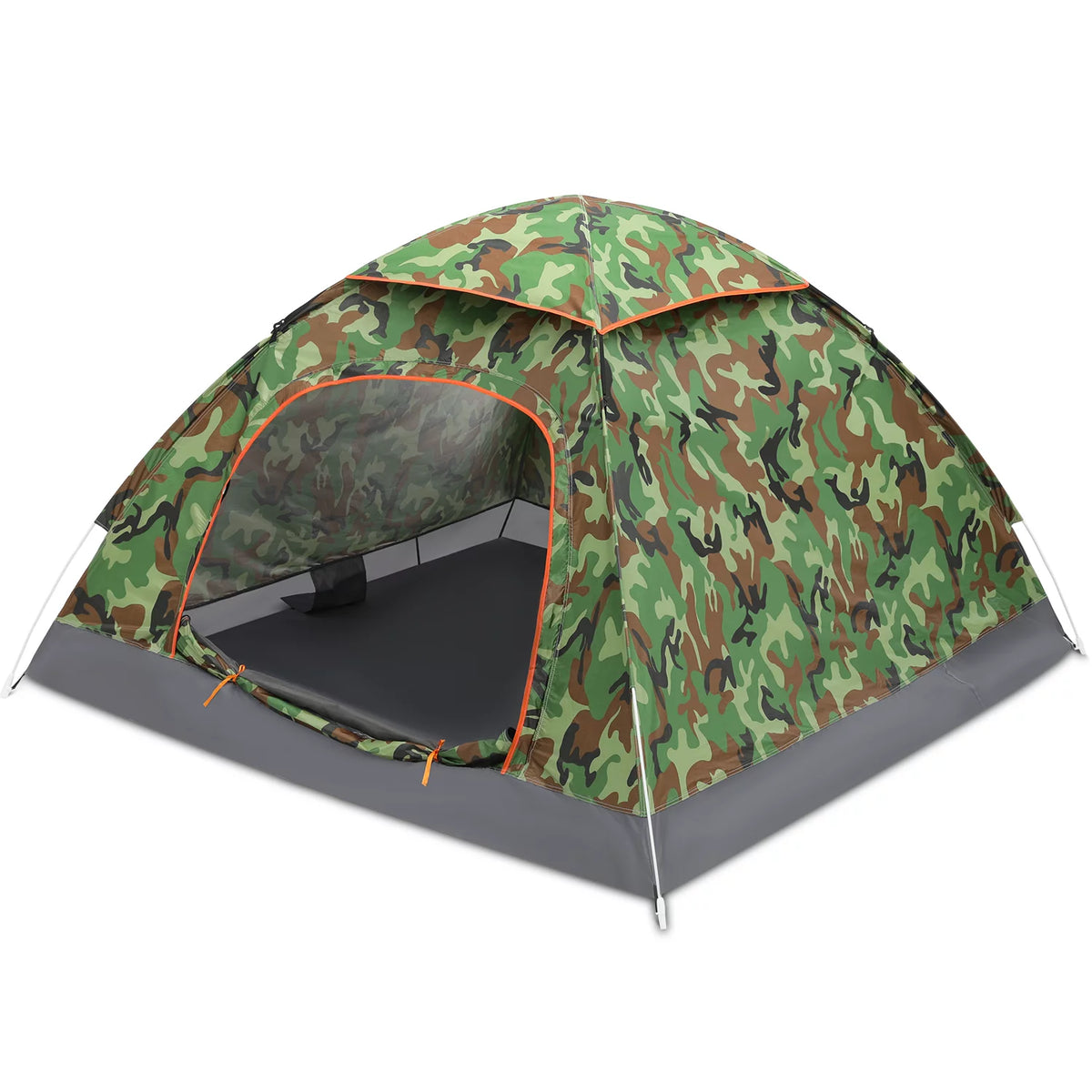 Pop Up Camping Tent with Rain Fly and Carry Bag L2638