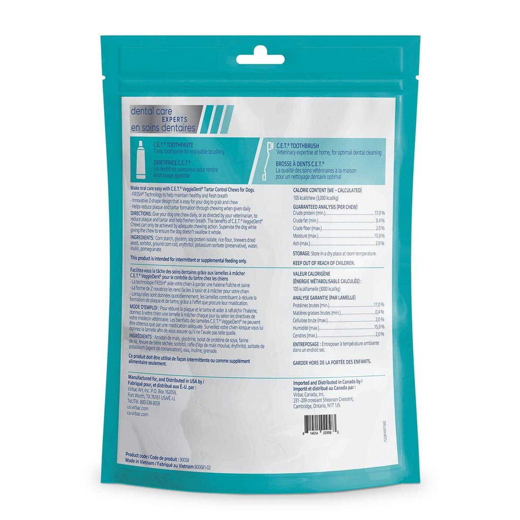 VeggieDent Tartar Control Chews for Dogs V269