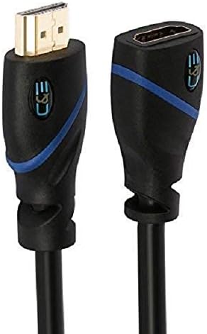 60ft High Speed HDMI Cable Male to Male with Ethernet Black Pack of 2 Q3646