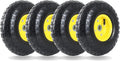 4.10/3.50-4 Utility Air Tires and Wheel with Inner Tube, 5/8 Axle Bore Hole A844929