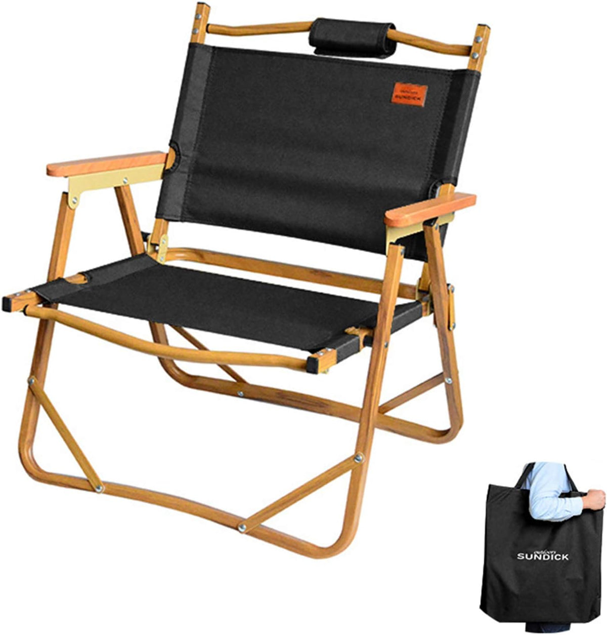 Portable Foldable Wood Chair C4573