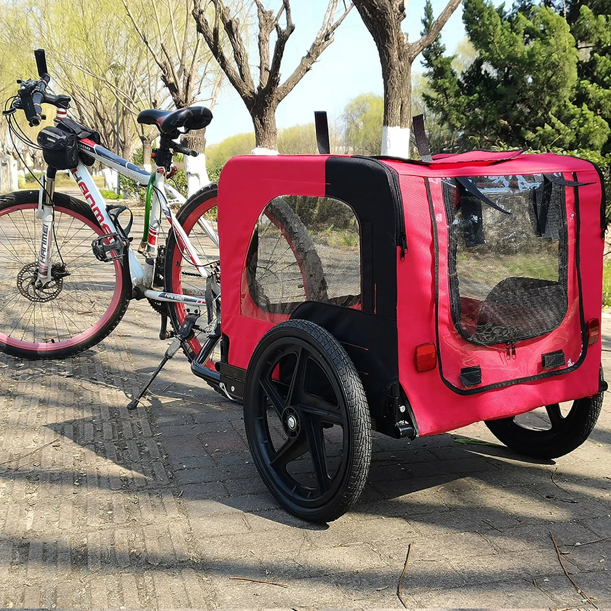 Dog Bike Trailer 2-in-1 Dog Stroller U350