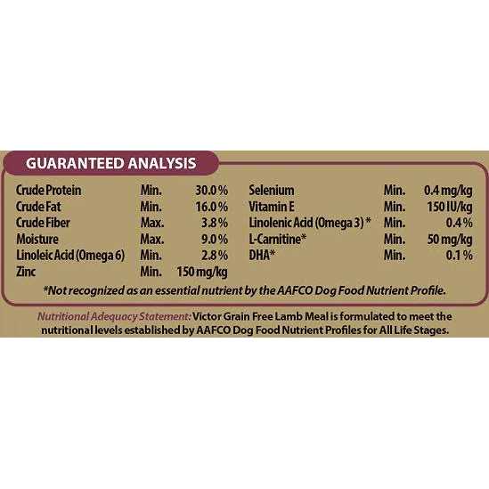 Grain Free Lamb Meal Dry Dog Food J114883