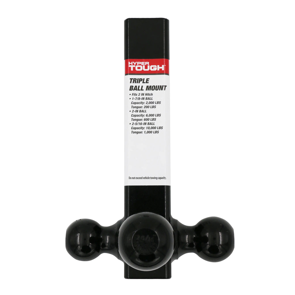 Black Steel Tri-Ball Trailer Hitch Mount H88052
