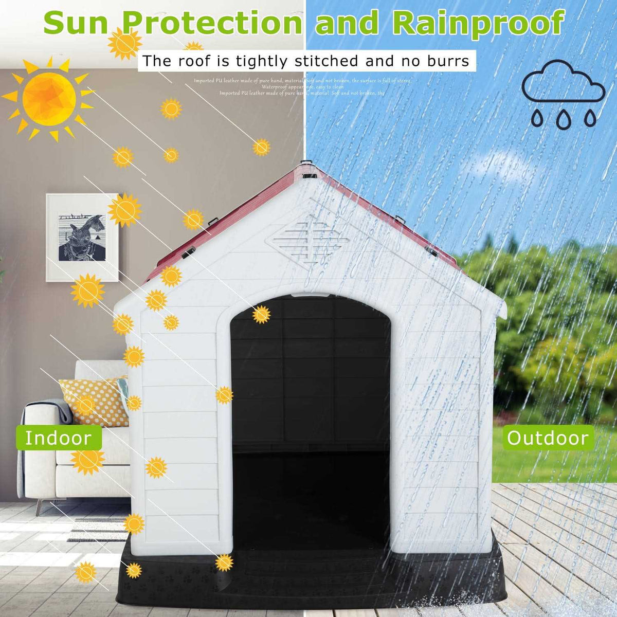Large Insulated Plastic Dog House G752