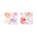 2 Piece Canvas Art Set 14 x 14 Orange H379
