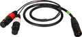 XLR Male to 2 XLR Female Cable D793