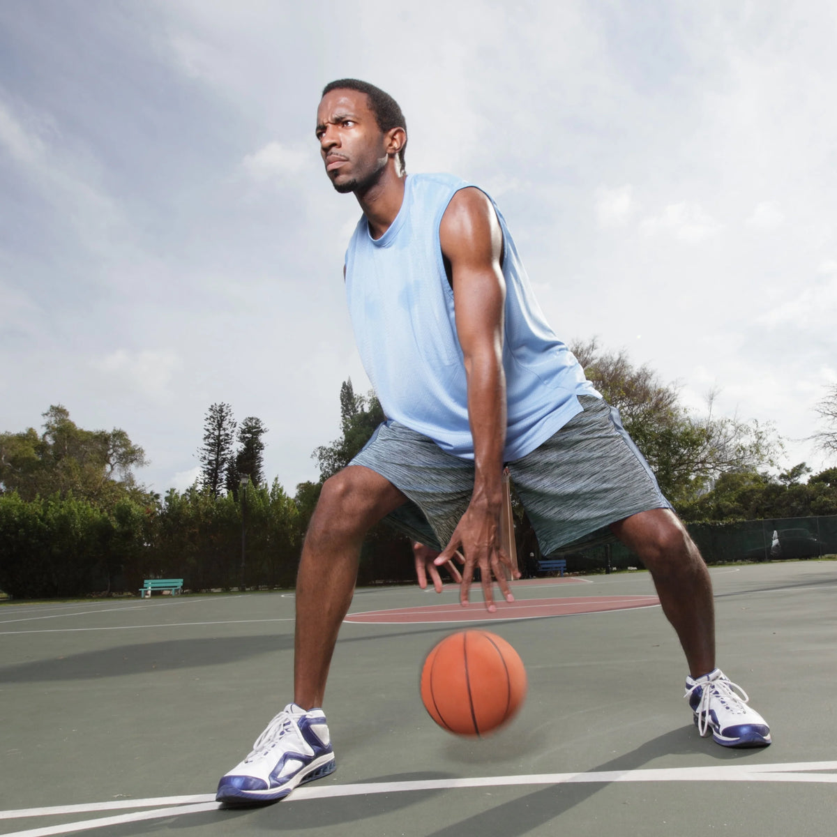 Men's Dry-Fit Athletic Shorts with Two Side Pockets V4895