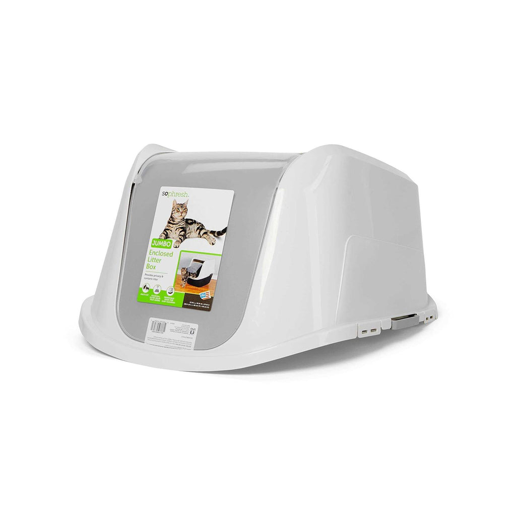 Enclosed Grey Cat Box Q897661