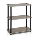 3-Tier Dark Cherry Shelf Display Rack Q3880