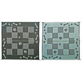 Black 9' x 9' Dog Paw Bone Mat T33938