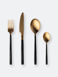 Gold Black 4 PC Flatware Set F165599