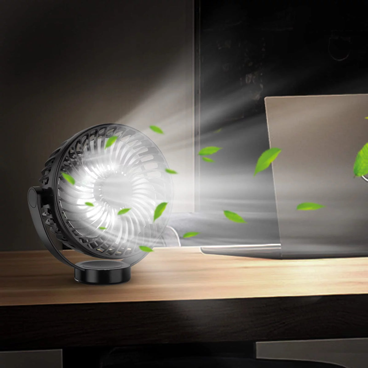 Portable USB Rechargeable Clip Tripod Fan I51599