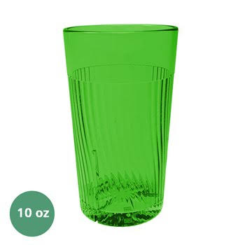 10 oz. Green Polycarbonate Tumbler Pack of 6 R2842