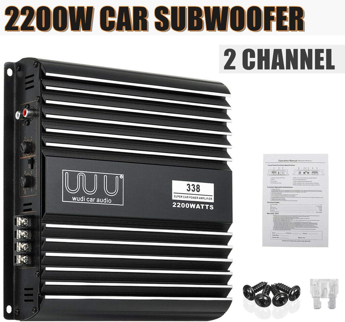 2 Channel 2200W Car Audio Amplifier V619921