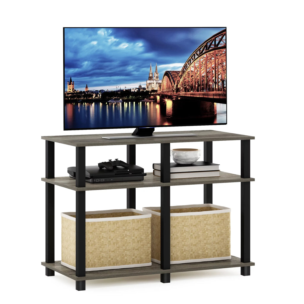French Oak Black TV Stand up to 40 Inch Y371