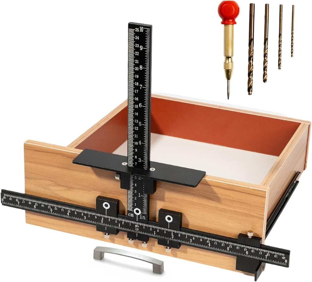 Cabinet Hardware Jig Tool Set Aluminum Alloy T4490