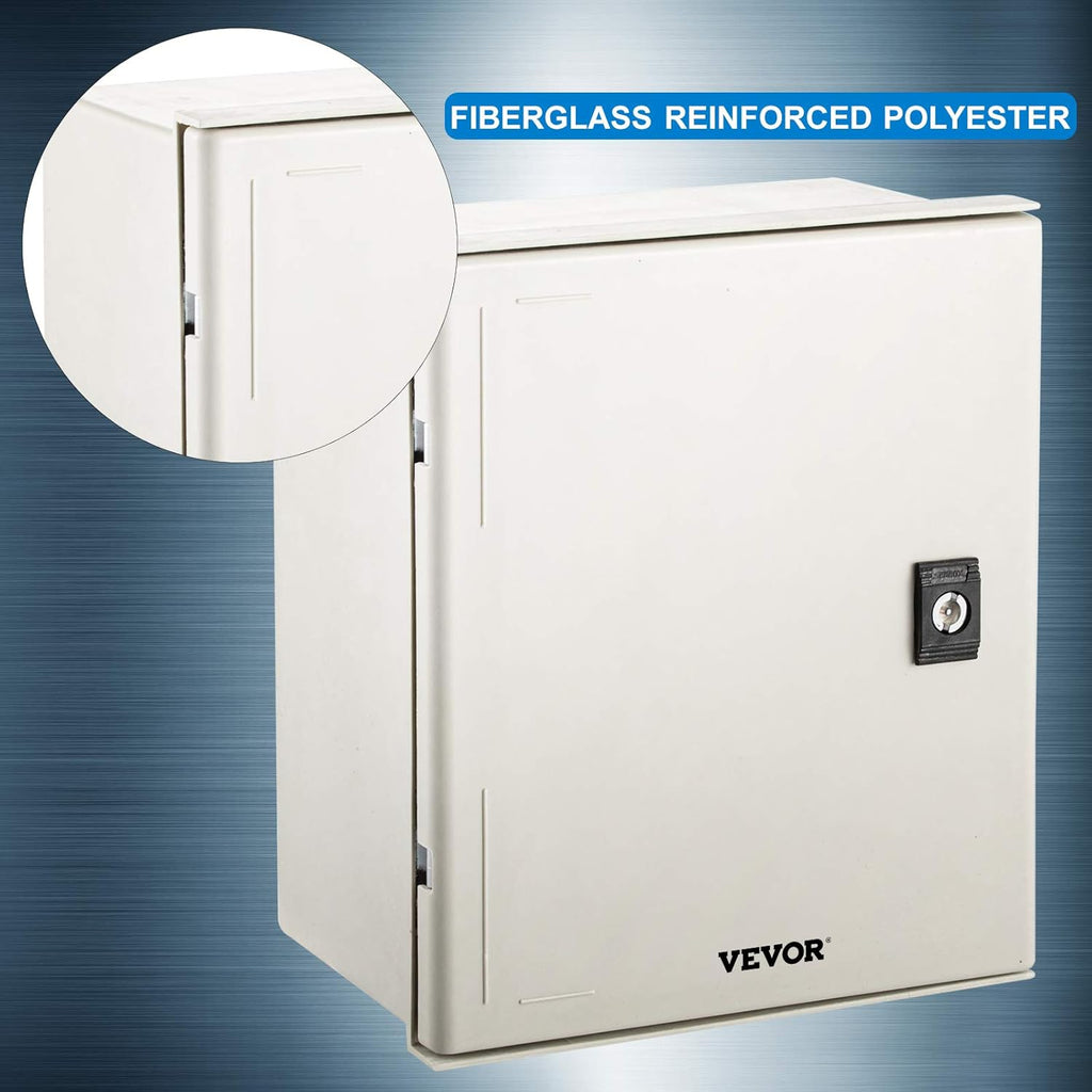 12 x 10 x 6'' NEMA 4X Fiberglass Electrical Enclosure F55119